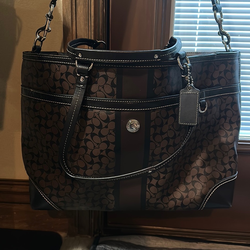 Coach Bag - used as a diaper bag but can be used for other things as well.